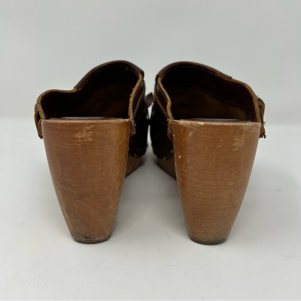 Madewell 1937 Leather Fringe Kiltie Clogs Size 7 - Picture 5 of 10